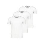 Üçlü Set T8569 Dewberry Bisiklet Yaka Erkek T-shırt-kar Beyaz- Kar Beyaz- Kar Beyaz