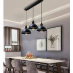 uclu siyah 95 cm taban vintage sıralı masa üstü avize MYL003471