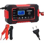Ucomen 12V Şarj Redresörü (Akıllı Akü Şarj Cihazı) Otomatik 6 A LCD Ekran Kırmızı (+Agm/jel)