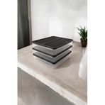 UCR HOME Buzdolabı Organizer Saklama Kabı Seti Hava Geçirmez Dondurucuya Uygun 3lü 2,5 L, Siyah