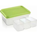 Üçsan Plastik Saklama Kabı 3 Bölmeli 1 Lt