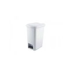 Üçsan Plastik Silim Pedallı Beyaz Çöp Kovası 10 L 39X21x36 Cm