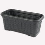 Üçsan Rattan 7 lt Hasır Balkon Saksısı
