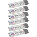 Ucu 2b 0,9 mm 6 Adet Mekanik Uçlu Otomatik Kurşun Kalem Ucu 2b 60MM x 0,9mm Siyah Mikro Uç Kısa - Standart