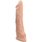 Ucu Dolgulu Realistik 18 CM Uzatmalı Penis Kılıfı