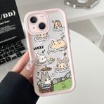 Ucuc iPhone 15 Plus Uyumlu Manyetik Halkalı Yarı Sayda Mat Kamera Koruma Anti-Darbe Silikon Kılıf - Pembe