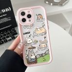 Ucuc iPhone 15 Pro Max Uyumlu Manyetik Halkalı Yarı Sayda Mat Kamera Koruma Anti-Darbe Silikon Kılıf - Pembe