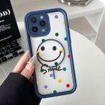 Ucuc iPhone 15 Pro Uyumlu Manyetik Halkalı Yarı Sayda Mat Kamera Koruma Anti-Darbe Silikon Kılıf - Mavi