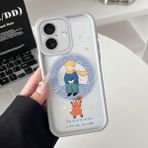 Ucuc iPhone 16 Uyumlu Manyetik Halkalı Yarı Sayda Mat Kamera Koruma Anti-Darbe Silikon Kılıf - Gri