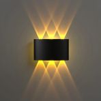 Ucuz Geldi Dekoratif Çift Yönlü Duvar Aydınlatma LED Aplik Duvar Lambası Cata 10 Watt Haiti Desenli Amber Renk Işık Duvar Aplik