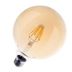 Ucuz Geldi La Mirage 6 Watt Rustik Led Ampul G125 Glop Rustik Ampul E27 Duy Amber Renk Cam 2700k Sarı Işık