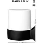 Ucuz Geldi Mars Aplik Bahçe Lambası Zita Bahçe Aplik Aydınlatması 19 Cm Duvar Aplik 220v Ip54