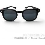 Ucuz Hediyelik Eşya Siyah Çerçeveli Oval Unisex Güneş Gözlüğü - Alpha Round Collection