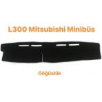 Ucuz Oto Kılıfı Halı Kumaş L300 Mitsubishi Minibüs Torpido Koruyucu Örtü - Siyah