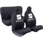 Ucuz Oto Kılıfı Seat Penye Kumaş Oto Koltuk Kılıfı - Siyah