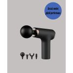 Ucuz Tekno Mini Masaj Tabancası 4 Başlık 6 Hız Ayarlı