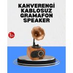 Ucuz Tekno Şarjlı Mini Retro Radyo Bluetooth Hoparlör Çoklu Bağlantı Seçenekli - Siyah