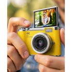 Ucuz Tekno Yüksek Çözünürlüklü 48 Mp Kamera 4K Video Çekim Selfie Vlog Fotoğraf Makinesi