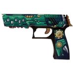 Ucuza Burada Ahşap Cs-Go See You Later Lastik Atan Tabanca - Yeşil