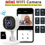 Ucuzcu Market Mini Wifi Kamera + 32GB Hafıza Kart ile Birlikte (Hareket Algılama + Dünyanın Her Yerinden Uzaktan Izleme + Video ve Ses Kayıt Yapar + Iki Yönlü Ses Alış Veriş)
