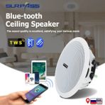 Ucuzcu Market Tavan Hoparlör Amplifikatörlü ve Bluetooth Özellikli ( Beyaz Renk Gönderilir)