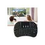 Ucuzlukevi Kablosuz Led Işıklı Bluetooth Türkçe Mini Klavye Mouse Smart Tv Box - Siyah