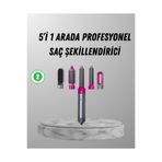 UCUZTEKNO 5’i 1 Arada Saç Şekillendirici Set Kuaför Düzeyinde ve Ergonomik Tasarım TYC0BF9324CB25C258C65BC05