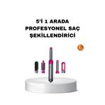 UCUZTEKNO 5’i 1 Arada Saç Şekillendirme Seti Negatif İyon Teknolojili ve Hızlı Kurutmalı TYCB7EA9D4C7B77511B742E03