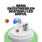 Ucuztekno tekno 2025 RGB LED Ampul Uzaktan Kumandalı Renkli Işık A Kalite 2026