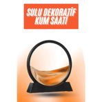 Ucuztekno tekno 3D LED Işıklı Kum Saati Gece Lambası Hareketli Sulu Kum Saati Orta Boy 2026