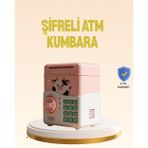 Ucuztekno tekno Çocuklar İçin Pembe ATM Görünümlü Elektronik Kumbara 2026