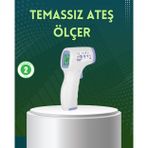 Ucuztekno tekno Kızılötesi Temassız Ateş Ölçer LCD Ekranlı Hassas Termometre 2026
