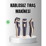 Ucuztekno tekno Unisex Şarjlı Saç ve Sakal Tıraş Makinesi – Ayarlanabilir Tarak Başlıkları, Sessiz M