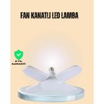 Ucuztekno tekno Yüksek Işık Güçlü LED Ampül 4 Kollu Katlanır Pervane Tasarım 2026