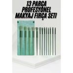 UCUZTEKNO TYC048791B791B9C5C3131310 Trendlia 13 Parça Taşınabilir Kılıflı Profesyonel Makyaj Fırça Seti Pudra Allık Fondöten Fırçası