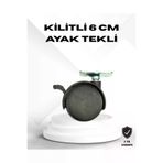 UCUZTEKNO TYC07FA16DDB316515ABC8700 Trendlia Kilitli 6 Cm Masa Ayağı Tekli Döner Tekerlek