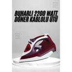 UCUZTEKNO TYC0CDA4D2010D340E8D25101 Seramik Tabanlı Kırmızı 2200 Watt Şok Buharlı Ütü