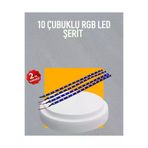 UCUZTEKNO TYC1C4BFF82C99C0B0ED95C00 Led Yağmur Işığı Seti 10 Adet Meteor Çubuk Aydınlatma