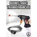 UCUZTEKNO TYC368F9FA17C2CC80FC75401 Yeni Nesil Araç Yıkama Şarjlı Tabancası Basınçlı Su Hazneli