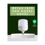UCUZTEKNO TYCAF7BBE88C061B950630600 Şarjlı Led Torch Ampul 30 Watt Beyaz Işık Enerji Tasarruflu
