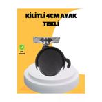 UCUZTEKNO TYCDA9CFCE45FBCBD53A17D00 Trendlia 4 Cm Kilitli Mobilya Tekerleği Tekli Sessiz Ve Dayanıklı