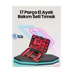 UCUZTEKNO TYCE5BFFF585A73DDC2010200 Profesyonel Paslanmaz Çelik Manikür & Pedikür Seti