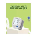 UCUZTEKNO TYCE5CF40785D904CDE98E100 Bilekten Dijital Tansiyon Aleti Hem Pilli Hem Şarjlı Hafızalı