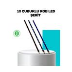 UCUZTEKNO TYCE6E2968CCC79499B28B200 Led Meteor Yağmur Işığı 10 Adet Çubuk Kayan Yıldız Efektli