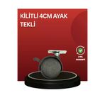 UCUZTEKNO TYCF6F703C963525D4F07EE00 Sessiz Dönen Kilitli Mobilya Tekerleği 4 Cm