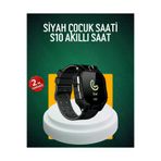 UCUZTEKNO TYCKKWTWTN176695170744693 S10 Siyah Çocuk Takip Saati Güvenli Alan Uyarısı Ve Sesli Mesaj