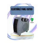UCUZTEKNO UCZZZBF20BLACKISITICI-1 Trendlia Fanlı Oda Isıtıcısı Termostat Kontrollü Soğuk Ha Üfleme Modu