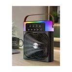 UCUZTEKNO UCZZZIŞIKLIFAN5005SİYAH Trendlia Taşınabilir Sprey Fan Rgb Işıklı Mini Klima Soğutucu Nemlendirici Usb Şarjlı