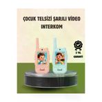 UCUZTEKNO UCZZZVDO1TELSİZ Trendlia Görüntülü Walkie Talkie Çocuklar İçin Video İnterkomlu Oyuncak