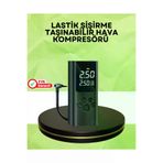 UCUZTEKNO XUCZZZAİRPUMPA6-2 Usb Şarjlı Taşınabilir Hava Kompresörü Dijital Ekranlı